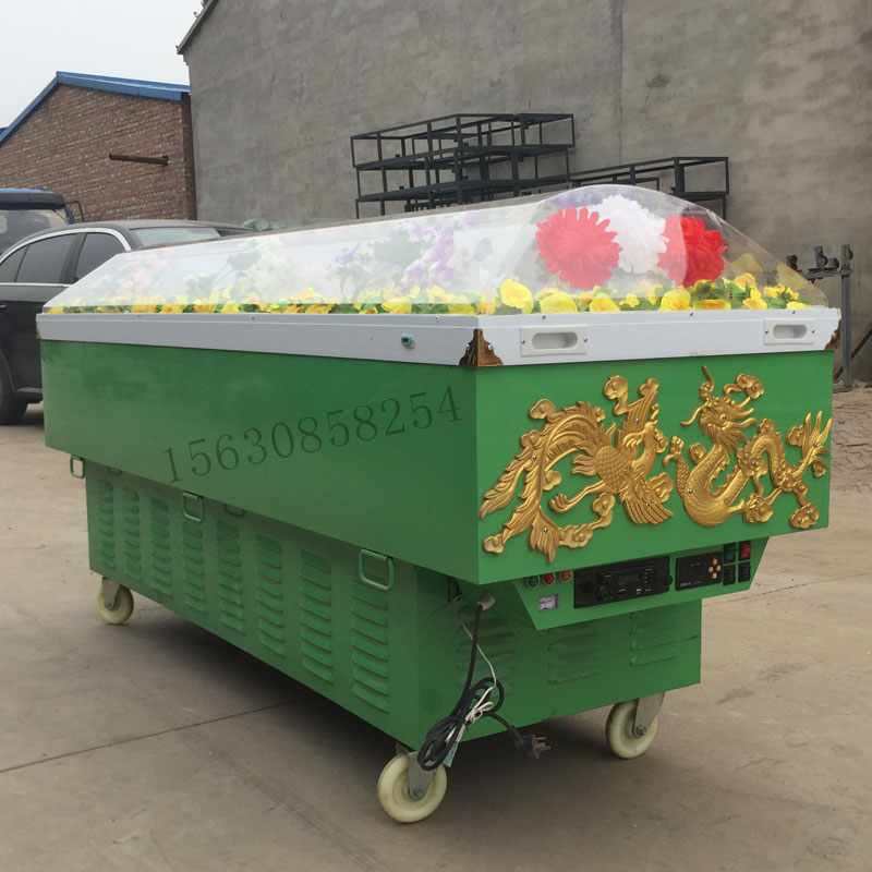 Manufacturer Direct Marketing Crystal Coffin Ice Coffin Ice Bed Refrigeration Equipment Refrigerated Sarcophagus Stainless Steel Funerary Goods