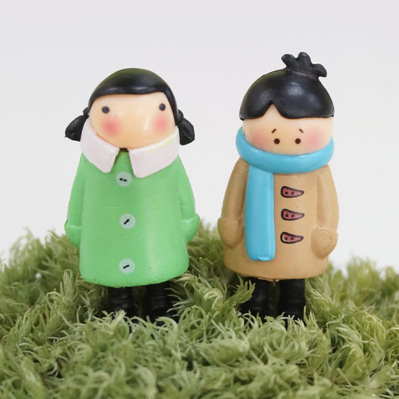 Cartoon Paparazzi Winter Clothing Girls Classic scarves for men and women lovers DIY micro-landscape multi-meat gardening-building portfolio