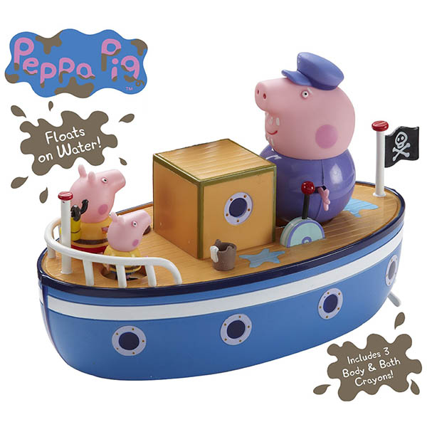 【Amuzinc酷比乐】儿童玩具／Peppa Pig 粉红猪 爷爷猪的船 台湾