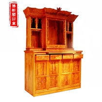 Tibetan Buddhist niche multi-storey Buddhist temple design custom solid wood Buddhist shrine Buddhist cabinet with door Buddhist niche