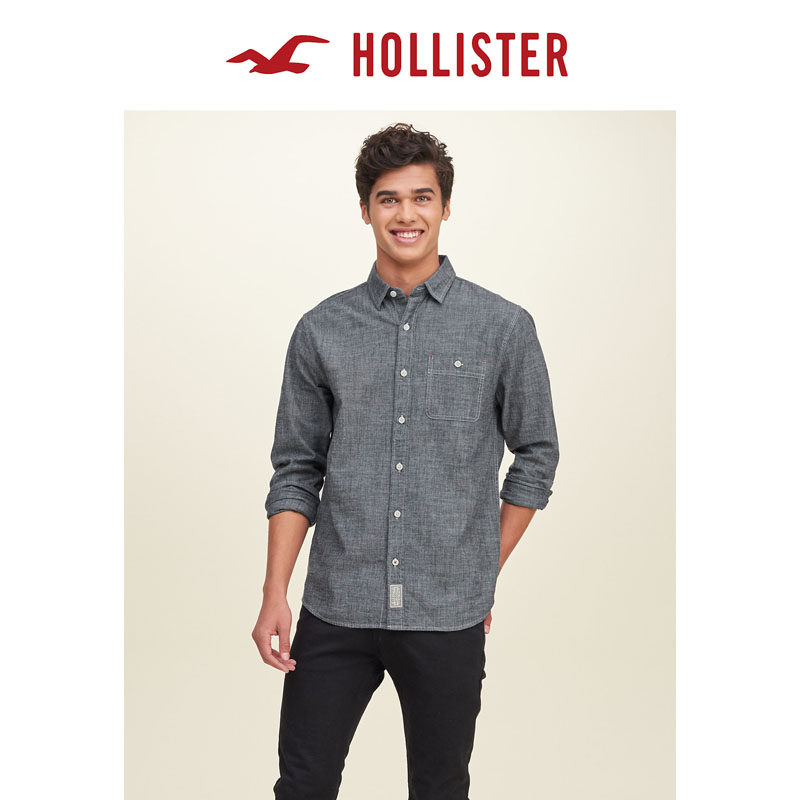 Hollister 青年布衬衫 男 112414