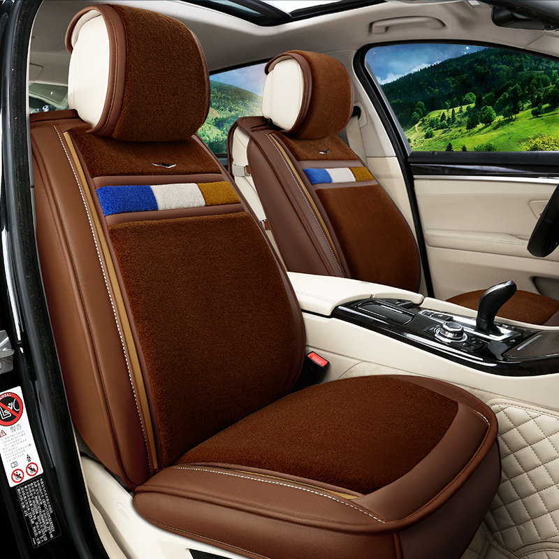 冬季新款短毛绒汽车坐垫套哈弗H6奥迪Q5速腾帕萨特伊兰特丰田座垫