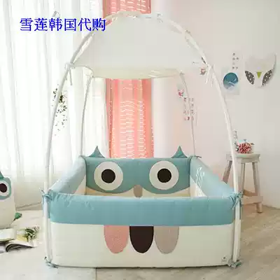 International direct delivery Korean baby wide kapok bed game bar with toy hanger