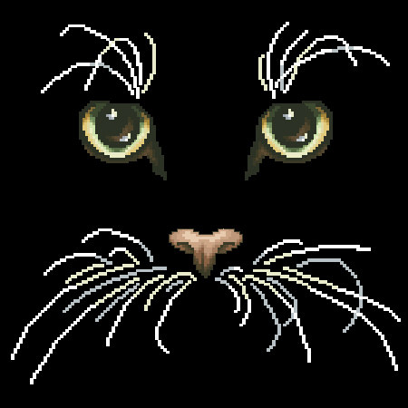 Cross embroidered electronic drawings 2156 cat cats 40 animals 143W* 133H24 color XSD source files