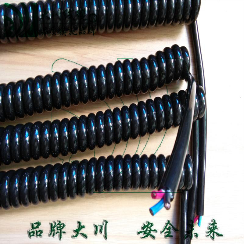 Telescopic Slingshot Wire Spiral Cable Spring Wire Elastic Extension Cord 4X0 2 Pure Copper Stretch 2 5 m