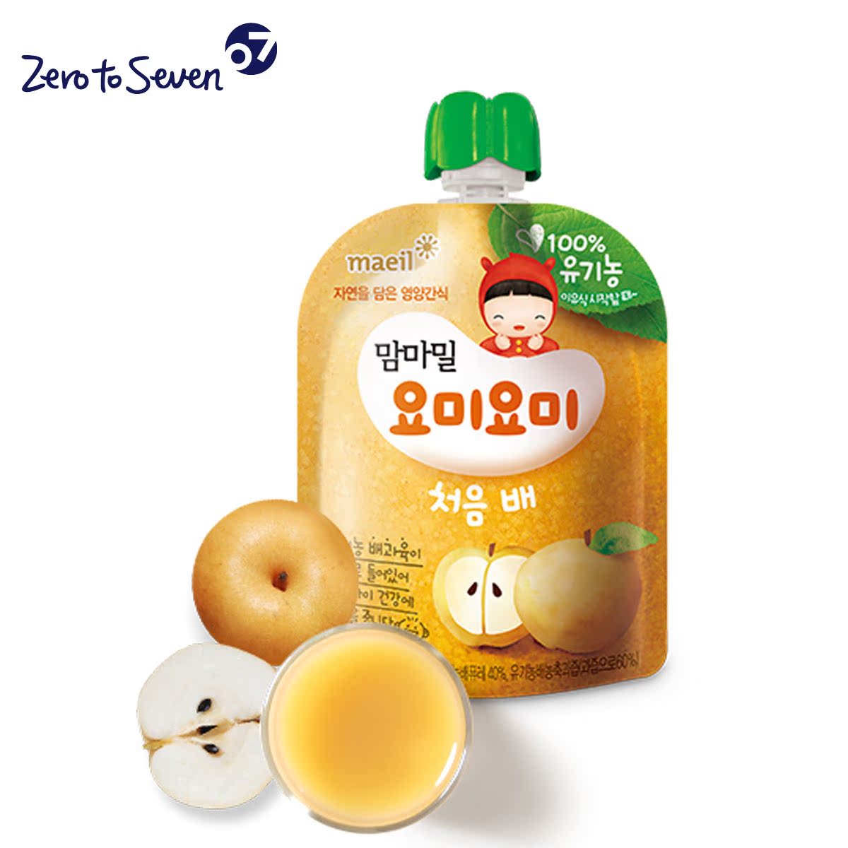 maeil每日乳业妈咪味吖咪吖咪第一次梨70ml*1袋 12月以上