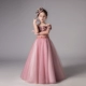 Cô gái máy chủ buổi tối ăn mặc công chúa váy hoa cô gái fluffy sợi một vai trang phục đàn piano trang phục 2018 mới quần áo trẻ em hàn quốc Váy trẻ em