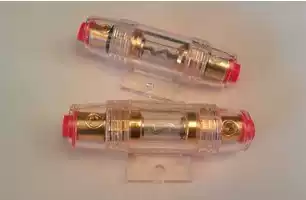 Car audio fuse holder fuse 10 * 38MM AGU gold-plated glass tube fuse 10A-100A