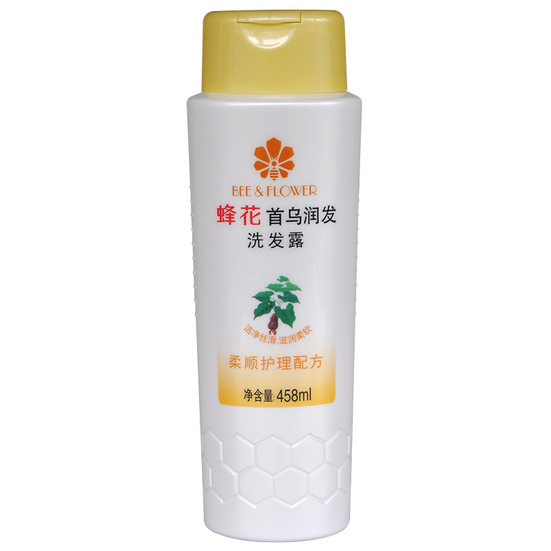 正品蜂花首乌润发洗发露458ml丝滑柔顺滋养乌黑去屑清洁保湿焗油