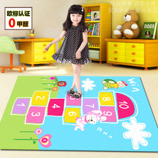 ковер 包邮品牌捷成儿童地毯大号龟兔赛跑跳房子地毯垫跳格子游戏可机洗