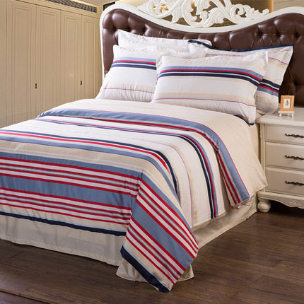 Epic family gold size bed pint pure cotton jacquard twill minimalist atmosphere K204 Villa four pieces