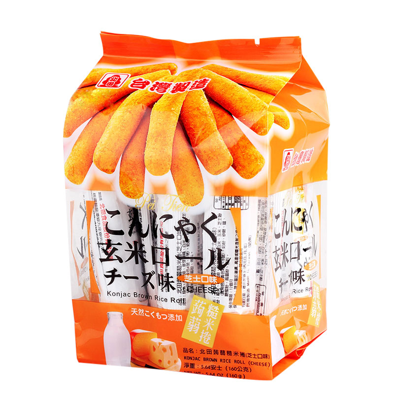 【天猫超市】台湾进口 膨化 北田糙米卷（芝士味）160g/袋 零食