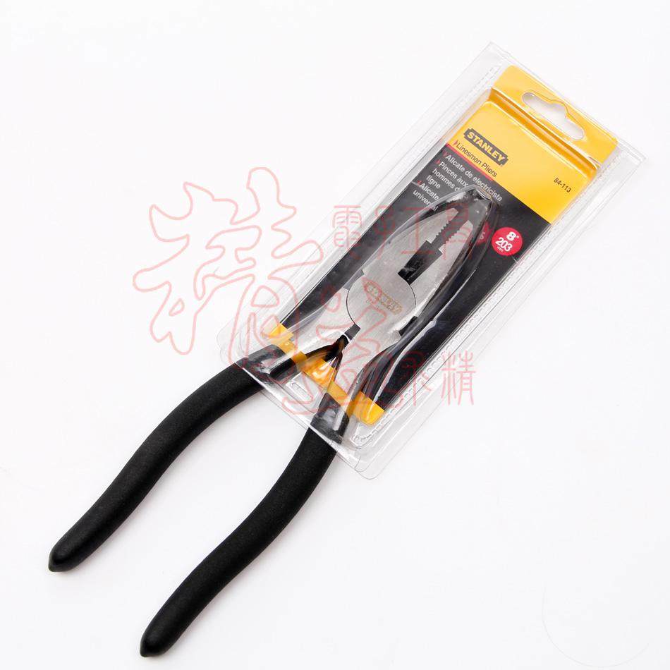 STANLEY HISTORY DANLEY OLD TIGER PLIERS BLACK DOUBLE PLASTIC HANDLE WIRE PLIERS 8 84-113 NEW 84029