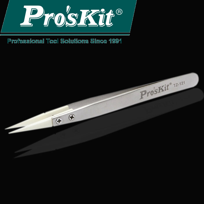 Weiwan Baogong TZ-121 ceramic magnetic special tip tweezers ceramic magnetic tweezers anti-magnetic acid-resistant tip tweezers holding tool