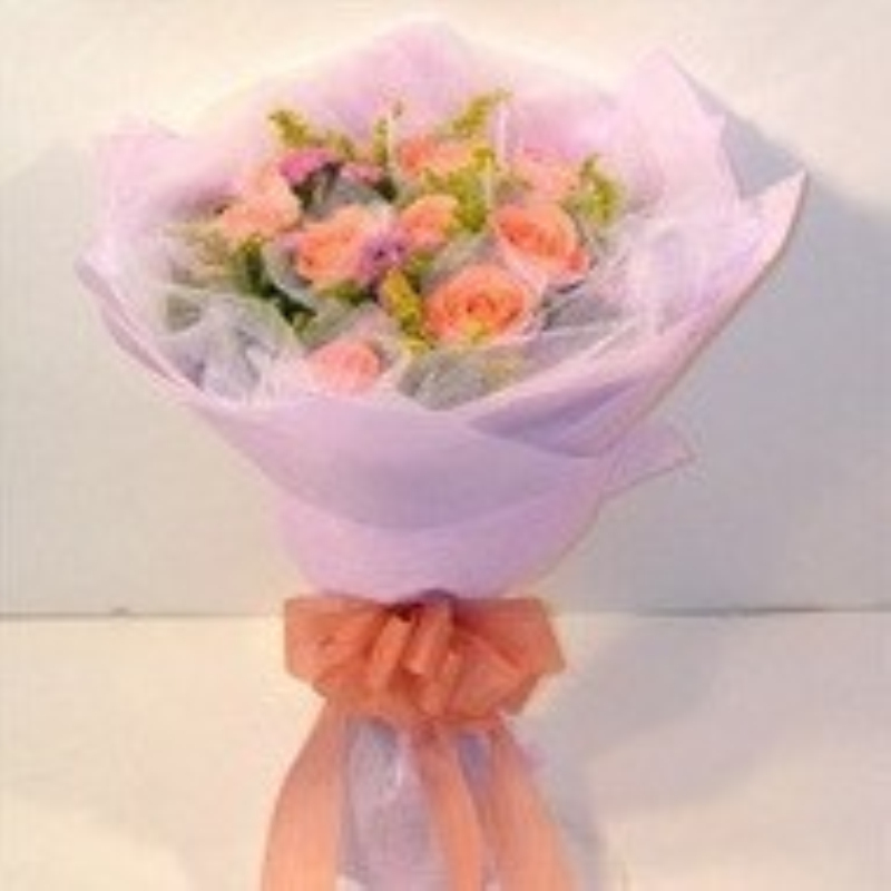 北京花店送花12朵粉玫瑰鲜花速递同城上海天津太谷县求婚预定七夕