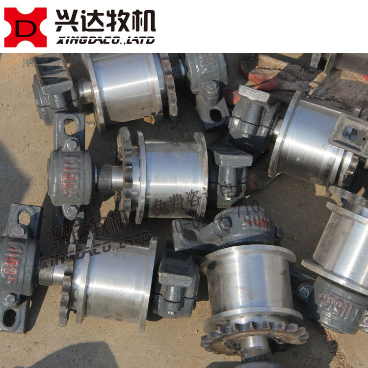 The egg automatic feeding machine track walking wheel chicken with automatic feeding machine 5*3 groove track rail dedicated ground wheel