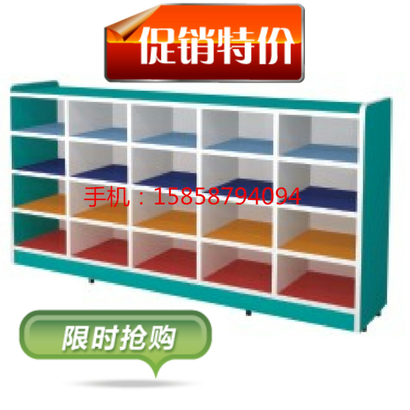 Early education center kindergarten soft bag shoe cabinet children's shoe rack cushion dance room bench wood color combination storage cabinet