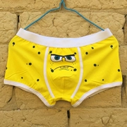 SpongeBob SquarePants Đồ lót Hoạt hình Đồ lót nam Đồ lót cotton Dễ thương Hài hước Sáng tạo Thanh niên Quần mùa hè