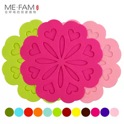 Creative silicone insulation mat household high temperature resistant waterproof kitchen sand pot mat tray coffee table table mat anti-scalding bowl mat