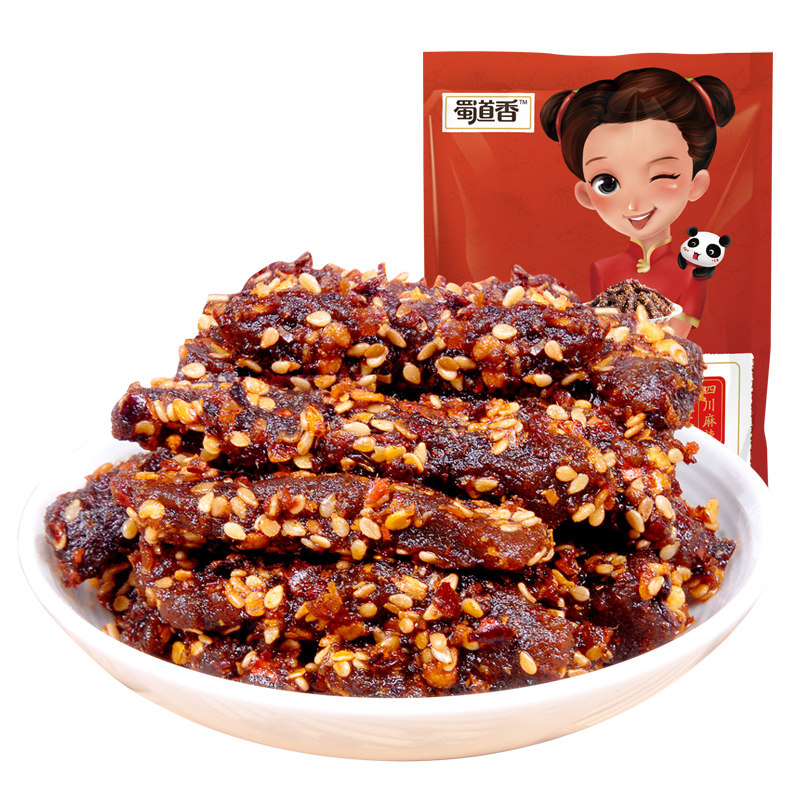 【天猫超市】蜀道香 天椒麻辣牛肉干条88g 四川特产 休闲零食品