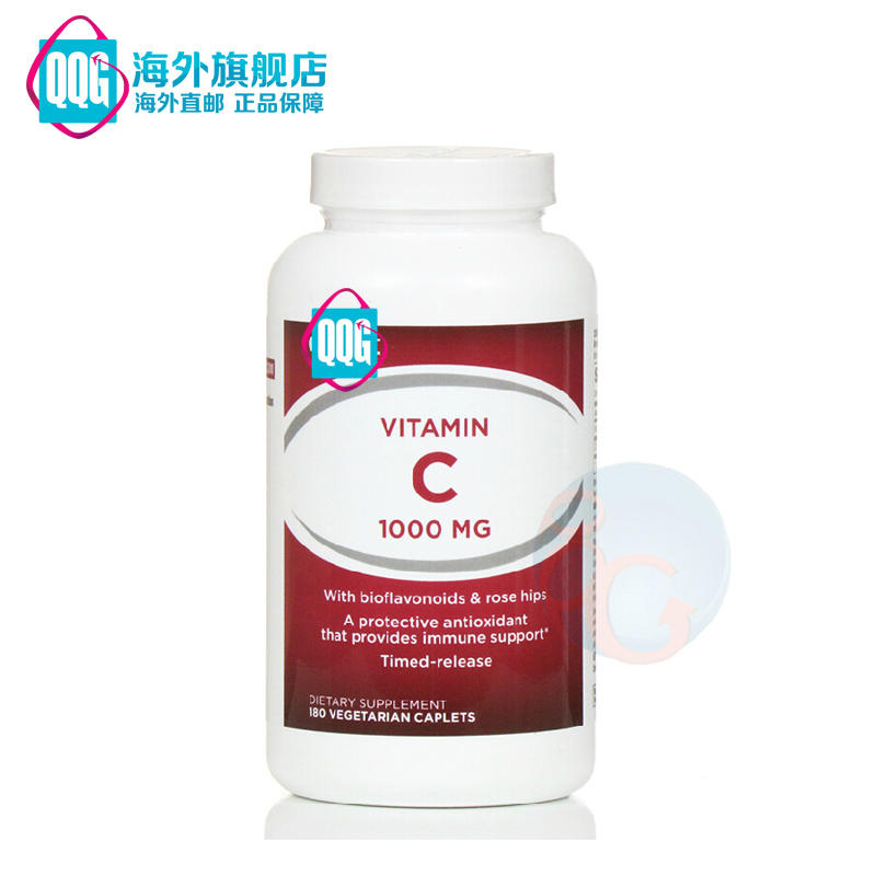 美国 GNC健安喜 玫瑰果维生素C类黄酮1000mg180粒维CVC