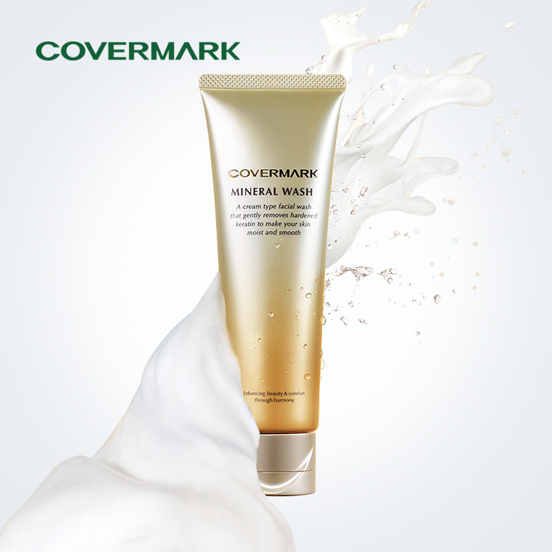 COVERMARK矿物胶原洁面乳膏深层清洁泡沫洗面奶补水保湿控油日本