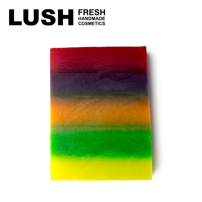 LUSH岚舒 英国正品果汁彩虹香氛皂 去角质滋润手工精油皂 沐浴皂