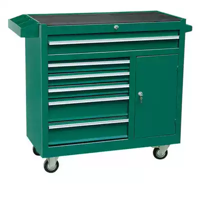 Mobile multifunctional drawer type tool cart auto protection tool cabinet trolley toolbox JS-18