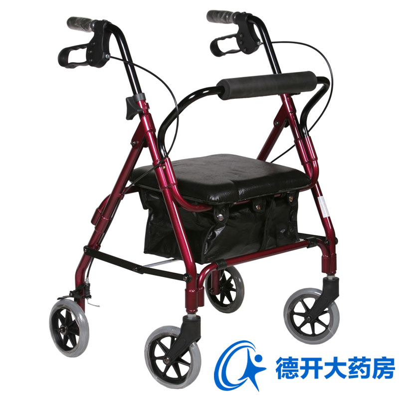 优康德 助行器UKD-3505 老年老人手推购物车四轮带座助步器买菜车