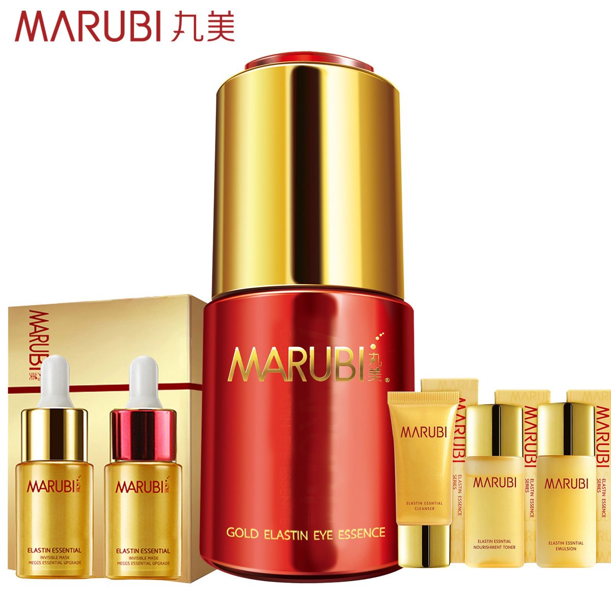 Marubi/丸美金质弹力蛋白眼精华18ml 眼霜正品专卖提拉紧致化妆品