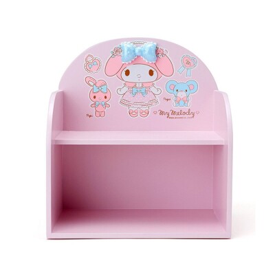 Sanrio Meleti Table Mini Wooden Disposal Shelf (Solid Blue Butterfly knot)