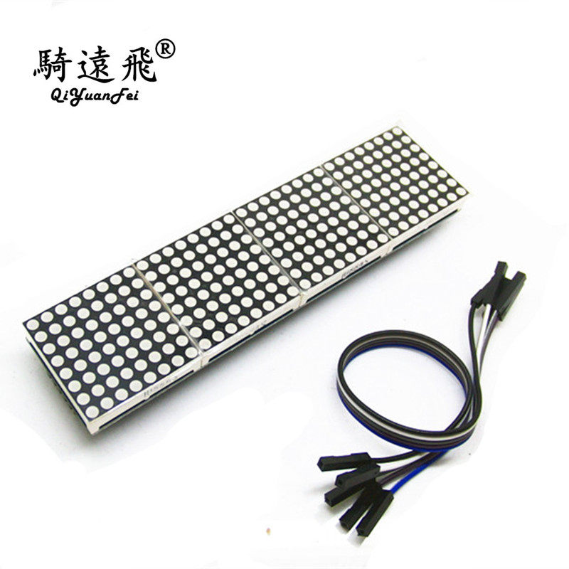MAX7219点阵模块 控制单片机模块 4合一显示 送5P线