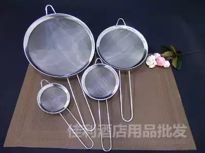 Stainless steel filter sieve flour sieve oil residue fishing soybean milk juice filter colander powder fence Fry hedge noodle fishing