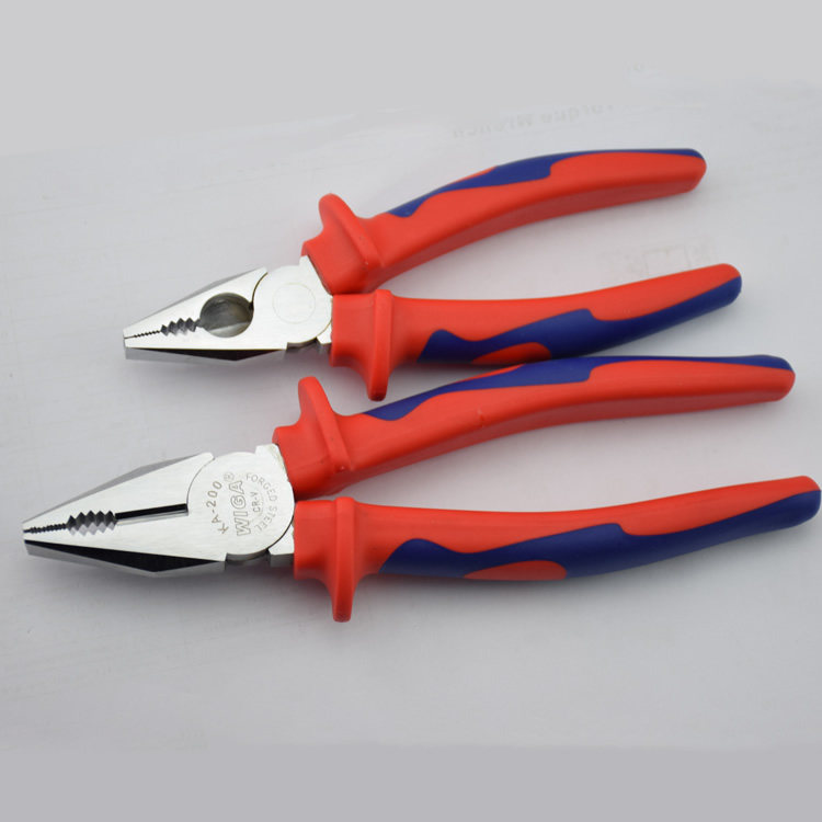 Taiwan imports high hardness 6-inch 8-inch steel wire pliers Chromed Rust Prevention German Quality Five Gold Tools