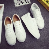 Canvas Shoes Super Fire ins -fire ins, корейская версия Harajuku ulzzang Wild Hong Kong вкусный вкусный ретро -молния маленькая белая туфли прилив