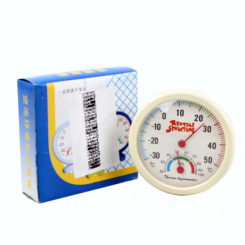 爬宠用品 蜥蜴陆龟角蛙爬箱亚克力箱温度计湿度计 机械温湿度计