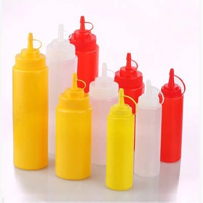 Plastic sauce bottle decorating mouth squeeze pot squeeze sauce pot chocolate squeeze bottle jam tomato salad bottle