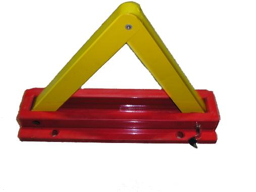 Thickened triangle car parking space parking lock fixed movable isolation belt pillar road pile lock Anti-collision barricade pier