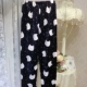 Mùa thu và mùa đông quần pyjama flannel dày cho nam và nữ phim hoạt hình quần nhà cộng với kích thước cộng với nhung ấm quần lông cừu san hô