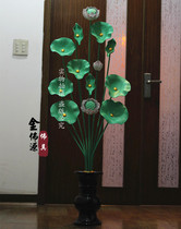 Large golden lotus painted in temple hall 1 2 meters large golden lotus temple supplies factory direct supply