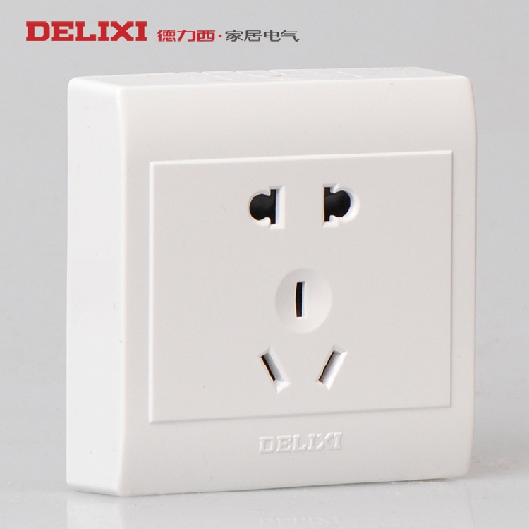 Dresi ultra-thin Ming fit box Five-hole power supply socket 23 plug 5 eye 86 type wall switch socket panel