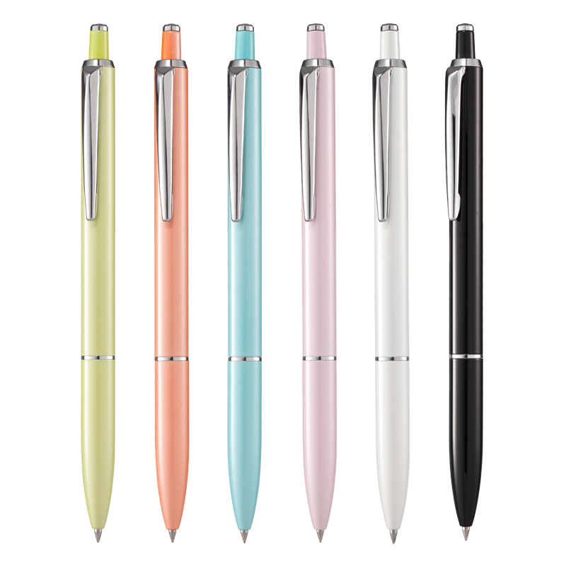 Qi Xin gel pen 0 5mm black signature pen metal color pen Creative water-based pen GP5007 gel pen multi-province