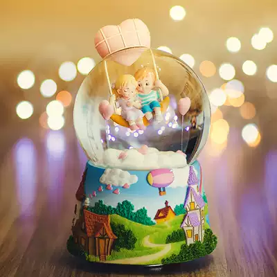 jarll Crystal Ball Music Box Music Box music box to send girls French Valentine's Day birthday creative gift
