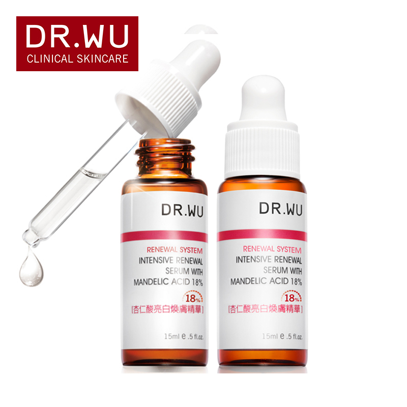 DR．WU/达尔肤杏仁酸亮白焕肤精华18% 2瓶装改善黑头