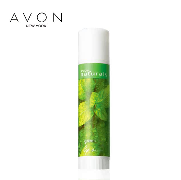 Avon/雅芳舒润清新润唇膏4g 无色清润绿茶 持久保湿滋润护唇膏