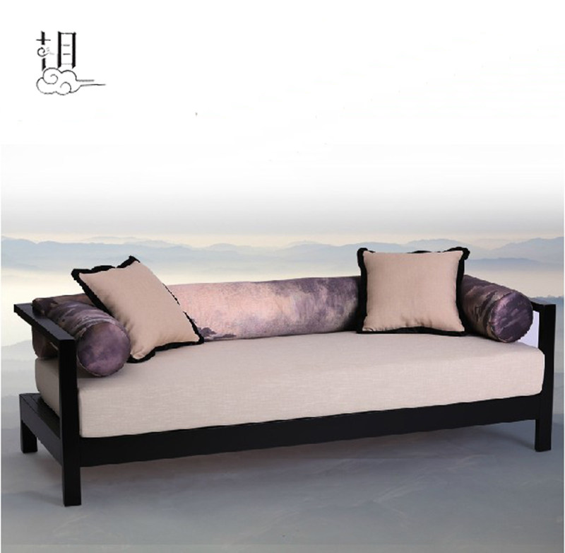 Modern New Chinese Sofa Hotel Club Villa Prototype Room Liuzhu Fabric Sofa