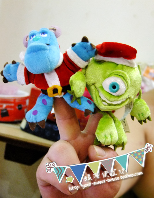 (Second Piece Half Price) D*sney Out of Print Monsters University Sullivan Big-Eyed Finger Puppets