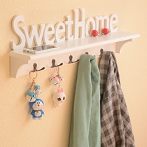 Nordic clothes hook clapboard rack wall hanging coat hook bedroom classroom decoration key hook door back row