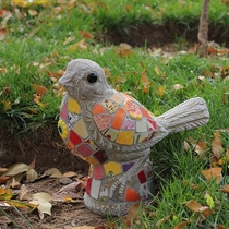 Villa outdoor courtyard garden decoration ceramic animal bird garden landscape ornaments fake bird terrace decoration