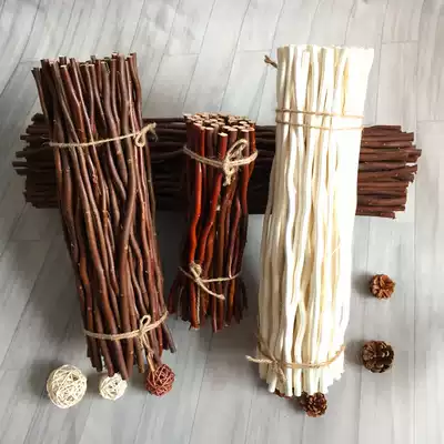 Dry branches, small tree bundles, Wood section decoration kindergarten DIY decoration materials, forest background props, creative dead wood